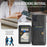 For Samsung Galaxy A71 4G SM-A715 Case Leather+TPU RFID Blocking Card Slots Phone Cover - Black - 6