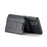 For Samsung Galaxy A73 5G Case with Card Holder Leather+TPU Protective Phone Cover - Black - 5