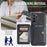 For Samsung Galaxy A72 4G / 5G Case PU Leather+TPU Kickstand Phone Cover RFID Blocking - Black - 6