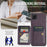 For Samsung Galaxy A22 5G (EU Version) Case RFID Blocking Card Slots Leather+TPU Phone Cover - Purple - 6