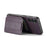 For Samsung Galaxy A35 5G RFID Blocking Case Cowhide Texture Leather+TPU Phone Cover - Purple - 5