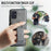 For Samsung Galaxy A51 4G SM-A515 Case Card Holder Leather Coated TPU Phone Cover - Grey - 7