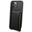 DENIOR For iPhone 11 Pro Magnetic Phone Case PU Leather+PC+TPU Card Holder Back Cover - Black - 2