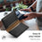 DENIOR For iPhone 11 Pro Magnetic Phone Case PU Leather+PC+TPU Card Holder Back Cover - Black - 5