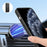 DENIOR For iPhone 11 Pro Magnetic Phone Case PU Leather+PC+TPU Card Holder Back Cover - Black - 7