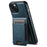 SUTENI H17 For iPhone 14 Plus Case Compatible with MagSafe Detachable Card Holder Phone Shell - Blue - 1