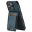 SUTENI H17 For iPhone 15 Pro Case Compatible with MagSafe TPU+PU Phone Shell - Blue - 1
