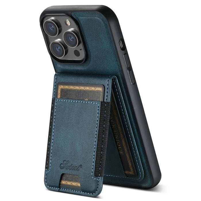SUTENI H17 For iPhone 15 Pro Case Compatible with MagSafe TPU+PU Phone Shell - Blue - 1
