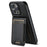 SUTENI H17 For iPhone 14 Pro Max Case Compatible with MagSafe Detachable Card Holder Phone Case - Black - 1
