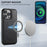 SUTENI H17 For iPhone 14 Pro Max Case Compatible with MagSafe Detachable Card Holder Phone Case - Black - 4