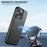 SUTENI H17 For iPhone 14 Pro Max Case Compatible with MagSafe Detachable Card Holder Phone Case - Black - 5