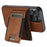SUTENI H17 For iPhone 13 Pro Case Compatible with MagSafe Card Holder Phone Cover - Brown - 3