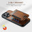 SUTENI H17 For iPhone 13 Pro Case Compatible with MagSafe Card Holder Phone Cover - Brown - 6
