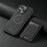 SUTENI H17 For iPhone 14 Pro Max Magnetic Case Litchi Texture Detachable Card Slot Protective Shell - Black - 5