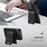 SUTENI H17 For iPhone 14 Pro Max Magnetic Case Litchi Texture Detachable Card Slot Protective Shell - Black - 7