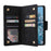 For Google Pixel 8a Case PU Leather Flip Phone Cover with 9 Card Slots - Black - 2
