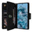 For Google Pixel 8a Case PU Leather Flip Phone Cover with 9 Card Slots - Black - 3