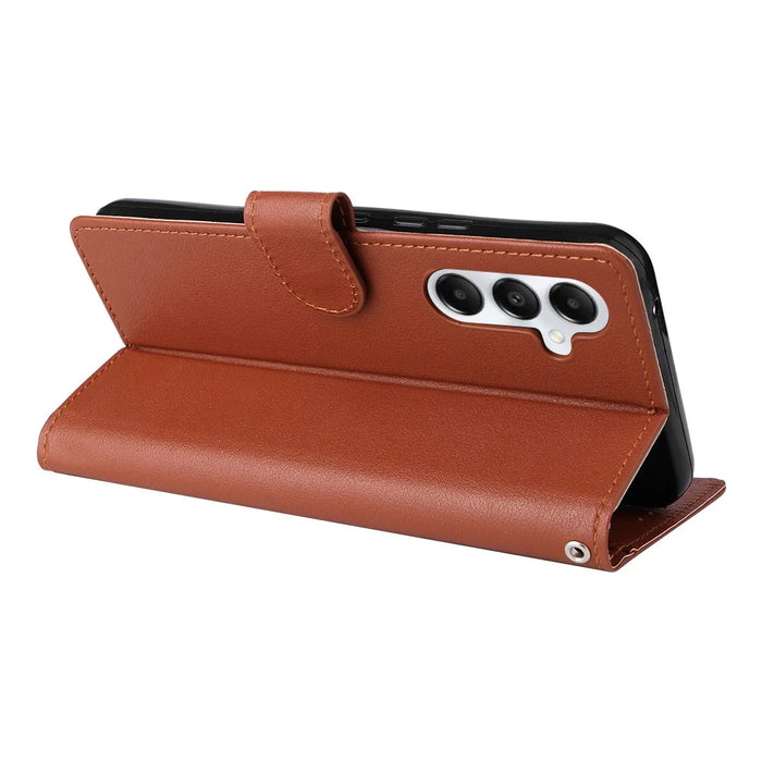 For Samsung Galaxy A05s 4G Case Leather Wallet Phone Cover Full Protection - Brown - 3