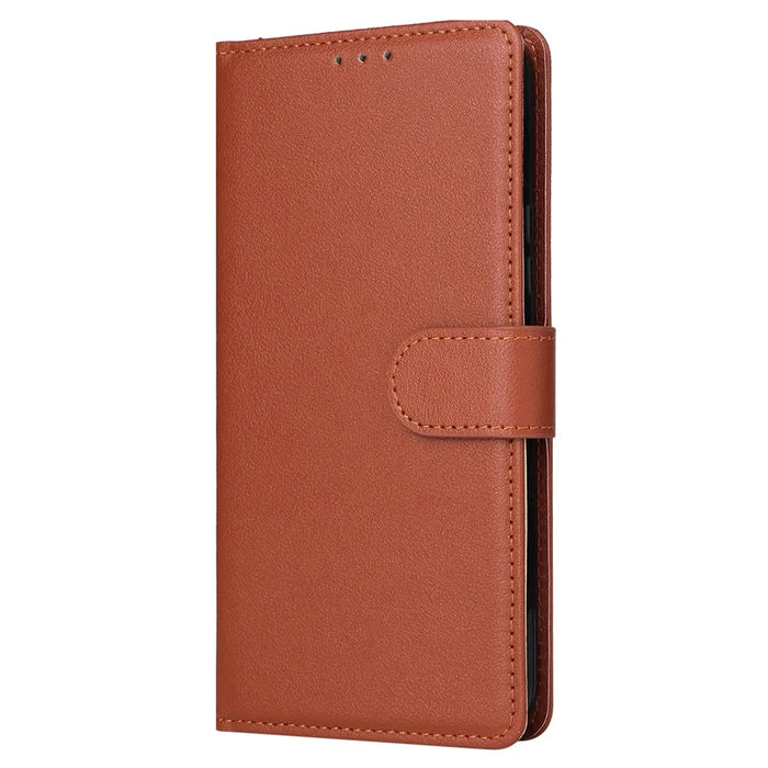 For Samsung Galaxy A05s 4G Case Leather Wallet Phone Cover Full Protection - Brown - 5