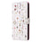 For Samsung Galaxy A55 5G Leather Case Lacquered Phone Cover with RFID Blocking Card Slots - Small Flower - 5
