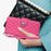For Samsung Galaxy A33 5G Leather Case Phone Stand Cover with 7 Card Slots and Hand Strap - Rose - 5