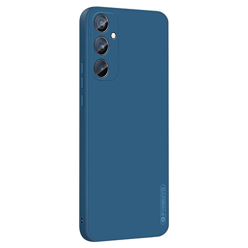 PINWUYO JK Touching Series For Samsung Galaxy A35 5G Phone Case Shockproof Soft TPU Back Cover - Navy Blue - 1