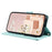 For Samsung Galaxy A54 5G Leather Case with Straps Wallet Rhombus Grid Phone Cover - Mint Green - 4