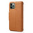 DENIOR For iPhone 11 Pro Case Cowhide Texture Wallet Anti-drop Leather Phone Cover - Khaki - 3