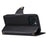 DENIOR For iPhone 15 Wallet Case Cowhide Texture PU Leather Phone Cover with Folding Stand - Black - 2