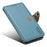 DENIOR For iPhone XS Max Case Wallet Stand Leather Phone Cover Protector - Blue - 4