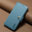 DENIOR For iPhone XS Max Case Wallet Stand Leather Phone Cover Protector - Blue - 6