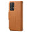 DENIOR For Samsung Galaxy A52 4G / 5G / A52s 5G Leather Phone Case with Wallet Card Slots - Khaki - 7