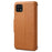 DENIOR For Samsung Galaxy A22 5G (EU Version) Wallet Case Stand Leather Phone Cover - Khaki - 7