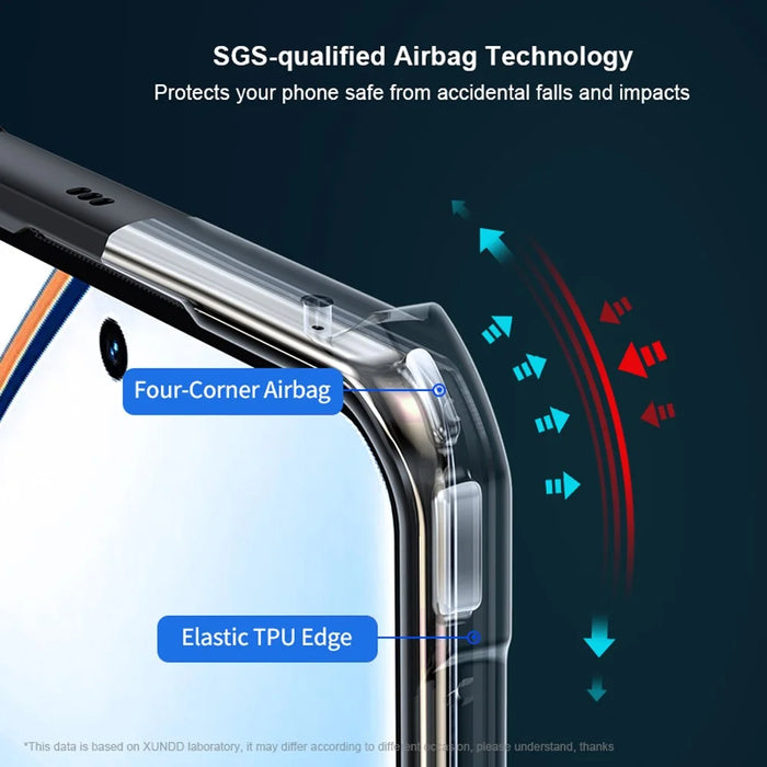 XUNDD For Realme 12 4G / 12+ 5G Case TPU+Acrylic Non-Slip Protective Phone Cover - 4