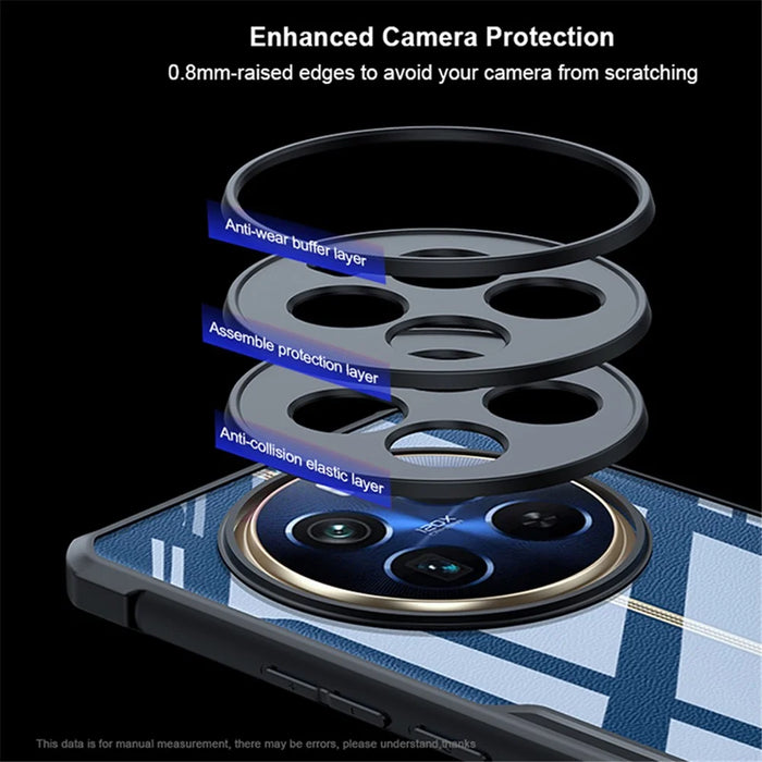 XUNDD For Realme 12 4G / 12+ 5G Case TPU+Acrylic Non-Slip Protective Phone Cover - 6