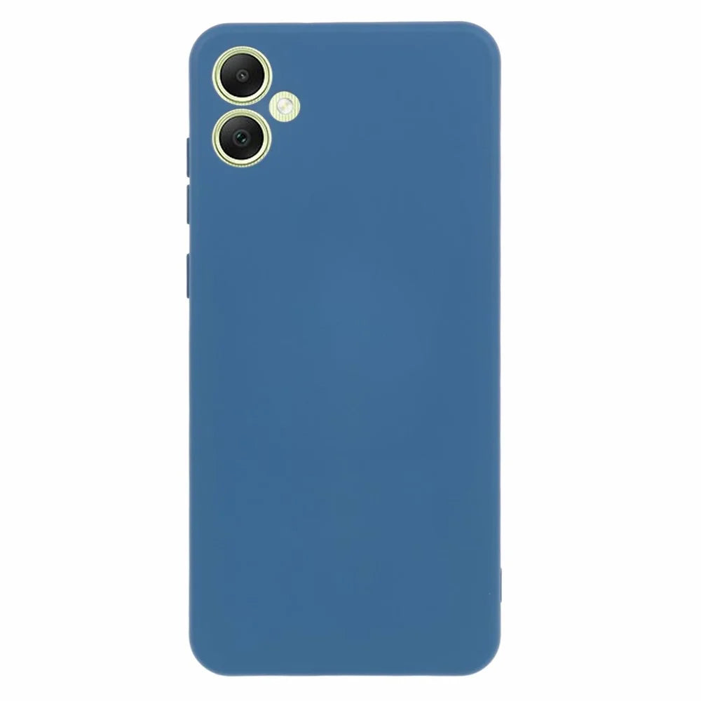 For Samsung Galaxy A05 4G Cover 2.0mm Solid Color Flexible TPU Shockproof Cell Phone Case - Blue - 1