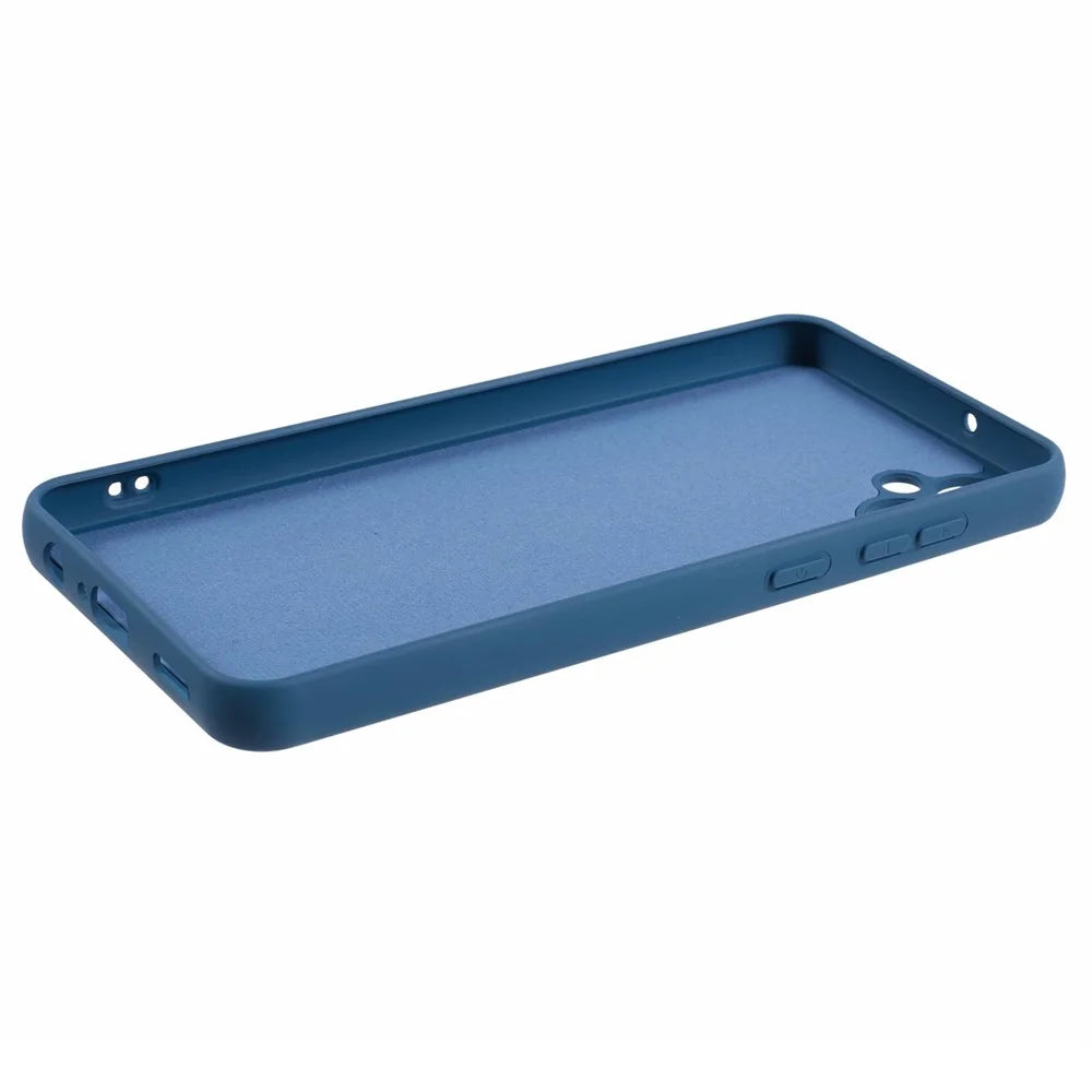 For Samsung Galaxy A05 4G Cover 2.0mm Solid Color Flexible TPU Shockproof Cell Phone Case - Blue - 5