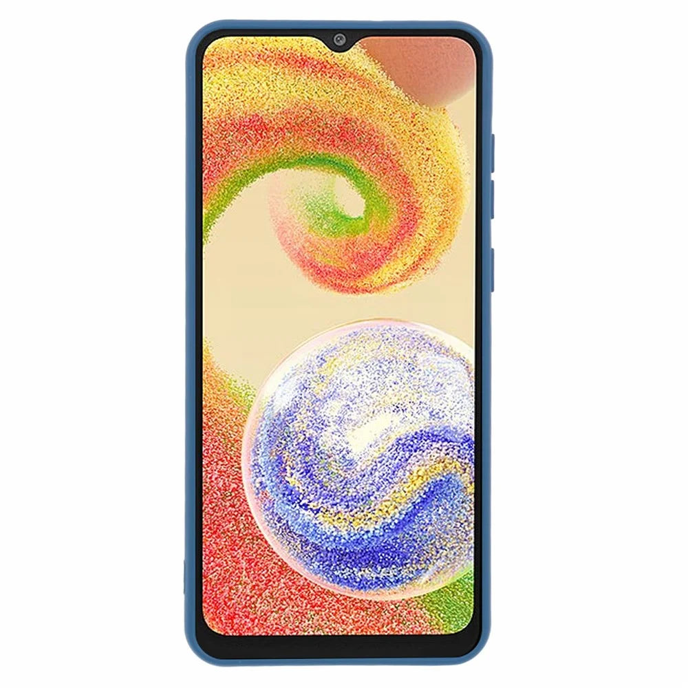 For Samsung Galaxy A04 4G (164.4 x 76.3 x 9.1 mm) Phone Case Soft TPU 2.0mm Arc Edge Phone Cover - Blue - 2