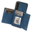 For Samsung Galaxy A54 5G Case TPU Leather Phone Cover RFID Blocking Wallet with Lanyard - Blue - 3