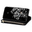 For Samsung Galaxy A05s 4G Leather Case Glittery Phone Cover with Zipper Wallet - Black - 2