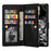 For Samsung Galaxy A05s 4G Leather Case Glittery Phone Cover with Zipper Wallet - Black - 3