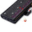 For Samsung Galaxy A05s 4G Leather Case Glittery Phone Cover with Zipper Wallet - Black - 6