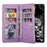 For Samsung Galaxy A35 5G Leather Case Zipper Wallet Phone Cover with Folding Stand - Purple - 3