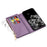 For Samsung Galaxy A35 5G Leather Case Zipper Wallet Phone Cover with Folding Stand - Purple - 5