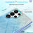 For Samsung Galaxy S24 Ultra Cell Phone Case Gradient Feather PC+TPU Shell - Blue - 5
