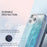 For iPhone 11 Pro Max PC+TPU Case Gradient Feather Pattern Drop-proof Back Cover - Blue - 6