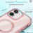 For iPhone 11 Case Compatible with MagSafe PC + TPU Clear Phone Cover with PET Screen Film - Pink - 4