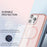 For iPhone 12 / 12 Pro Case Compatible with MagSafe PC + TPU Clear Phone Cover with PET Screen Film - Pink - 7