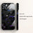 For iPhone 14 Case Hard PC+Soft Silicone Phone Cover with Honeycomb Pattern - Black - 2