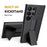For Samsung Galaxy S24 Ultra Kickstand Case PC+TPU Sliding Screen Cover Phone Case with Clip - 4